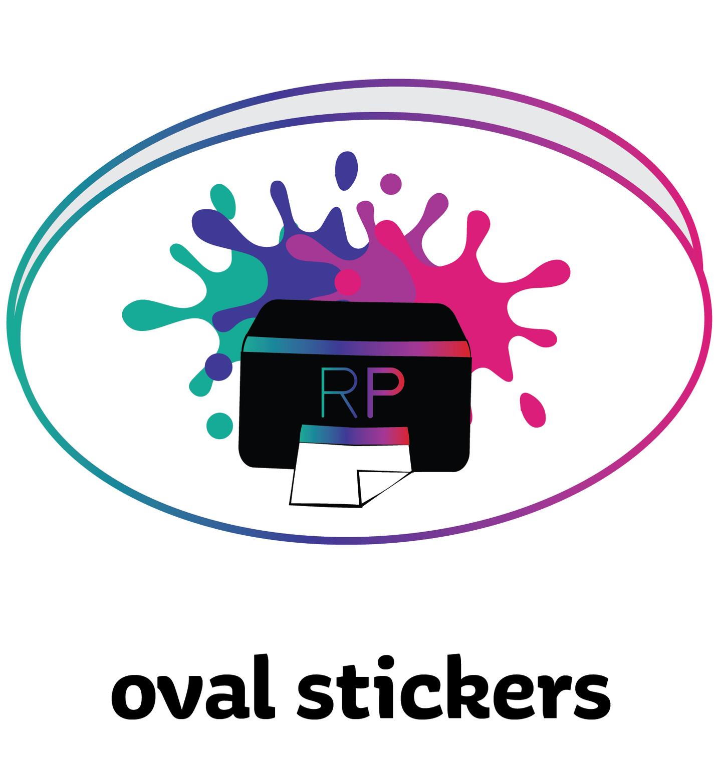 Oval Cut Stickers