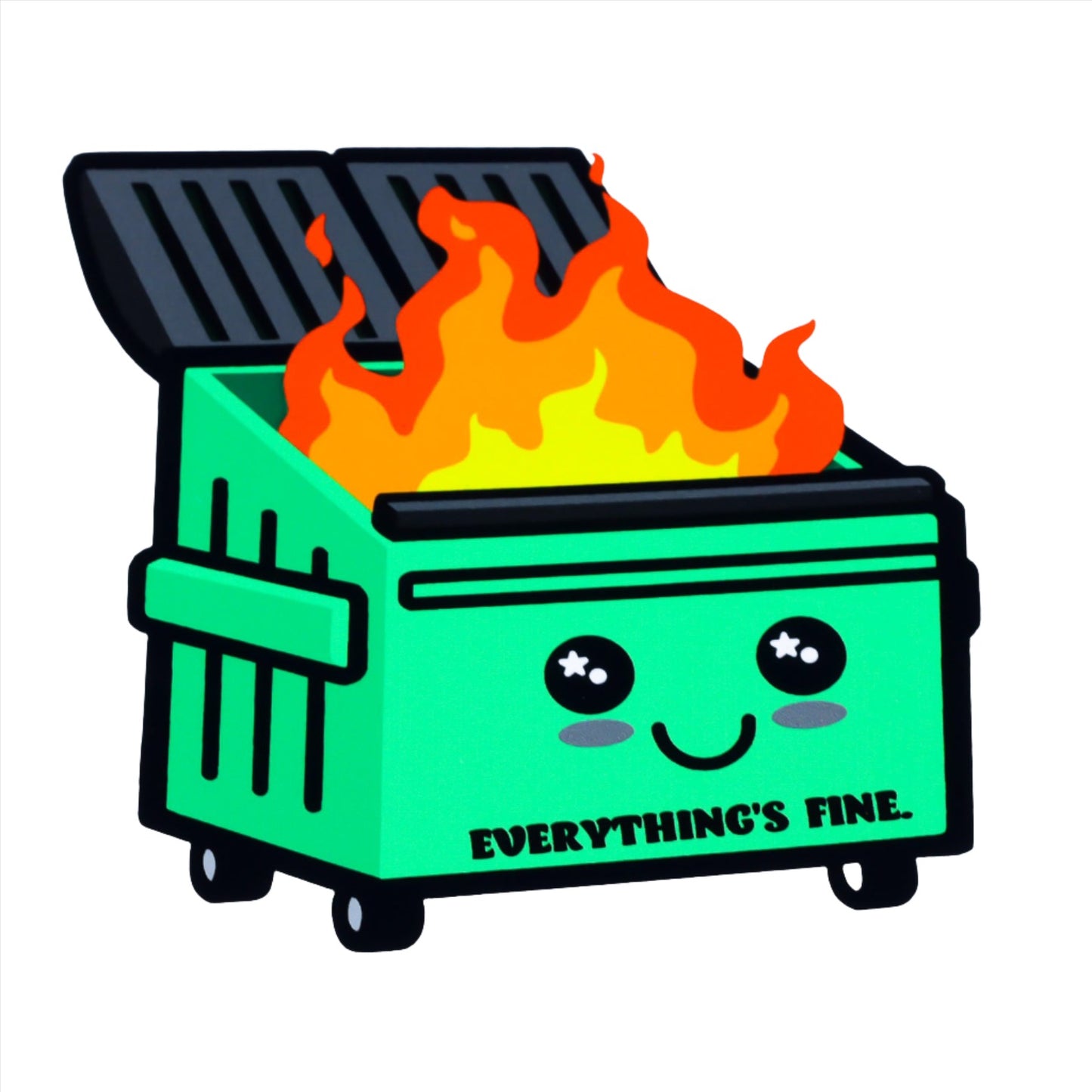 Dumpster Fire Sticker
