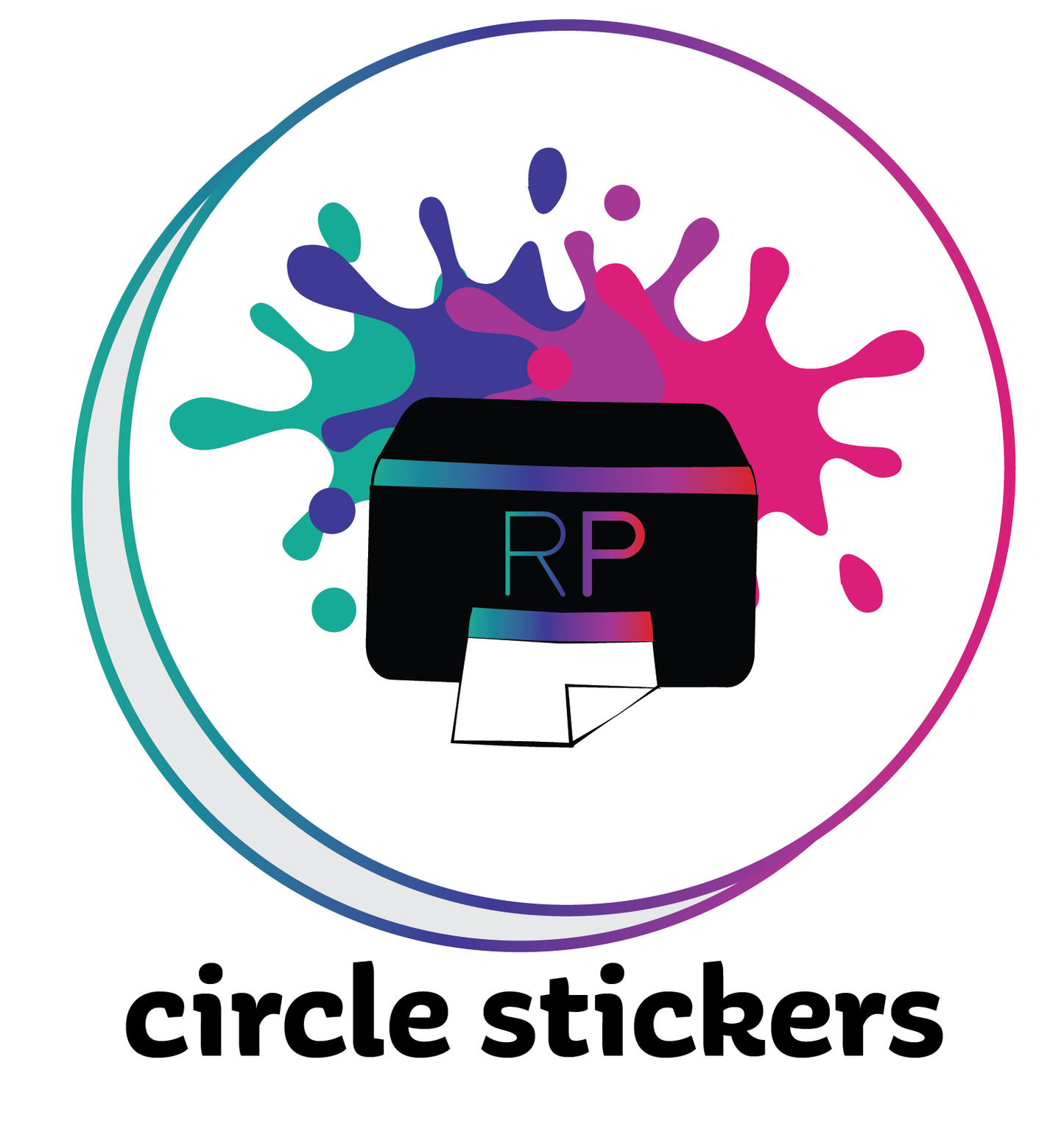 Circle Cut Stickers