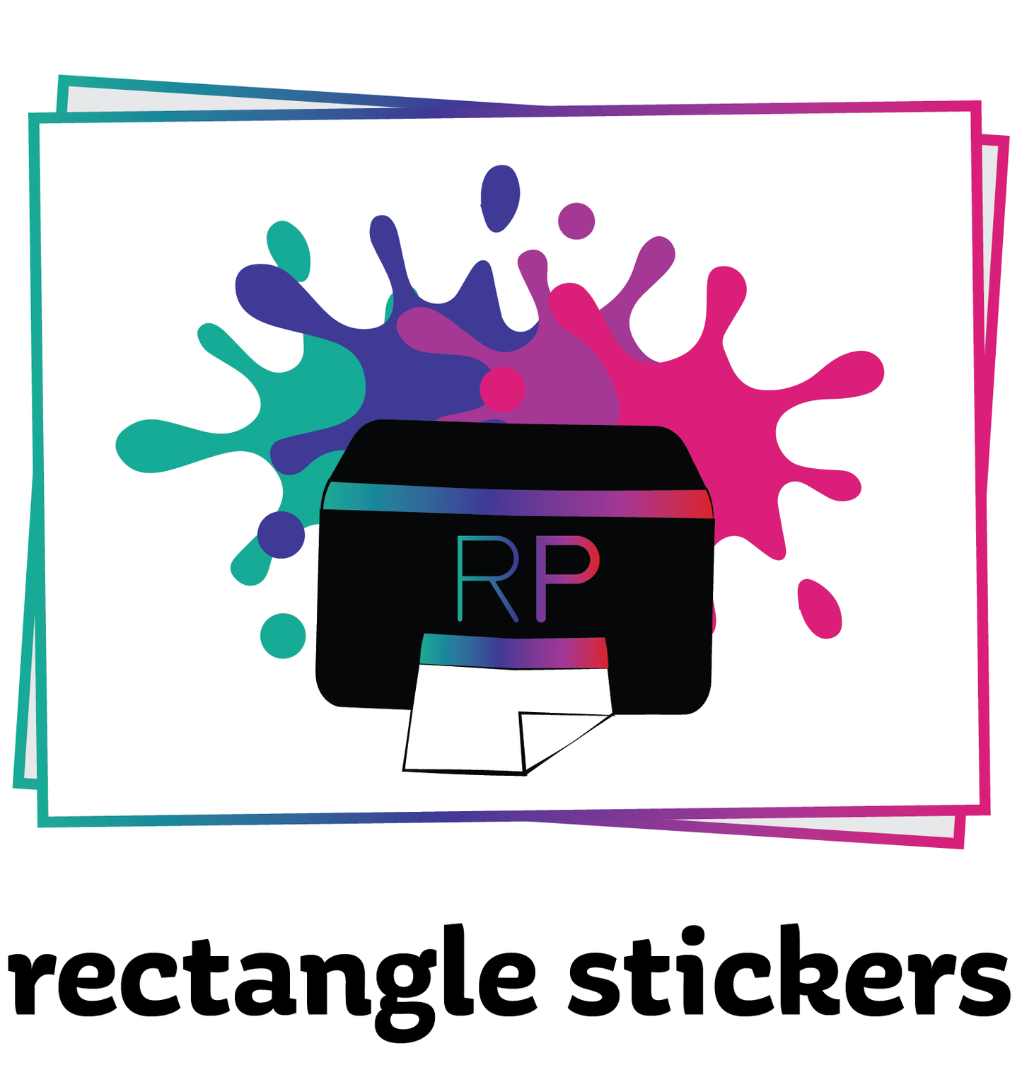 Rectangle Cut Stickers