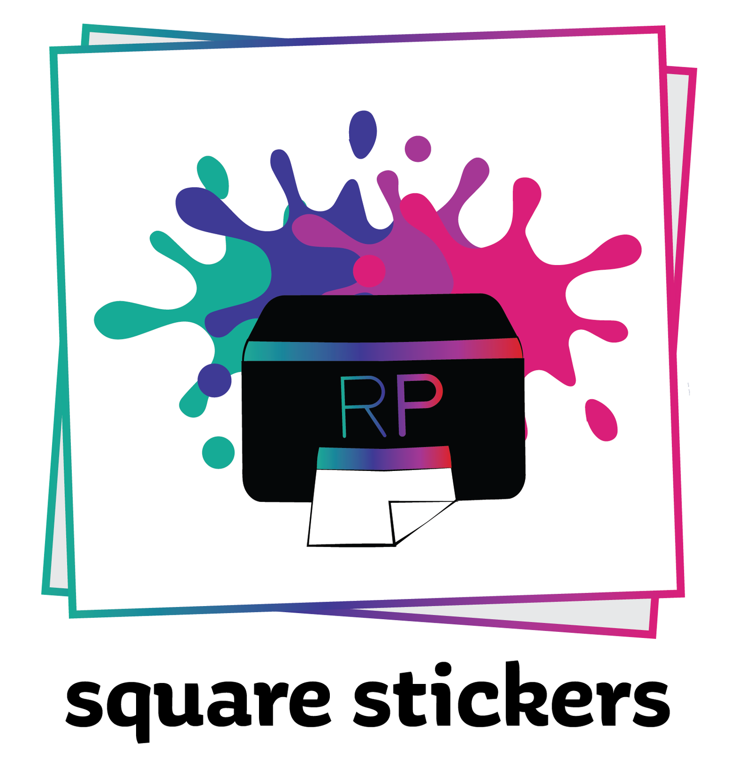 Square Cut Stickers